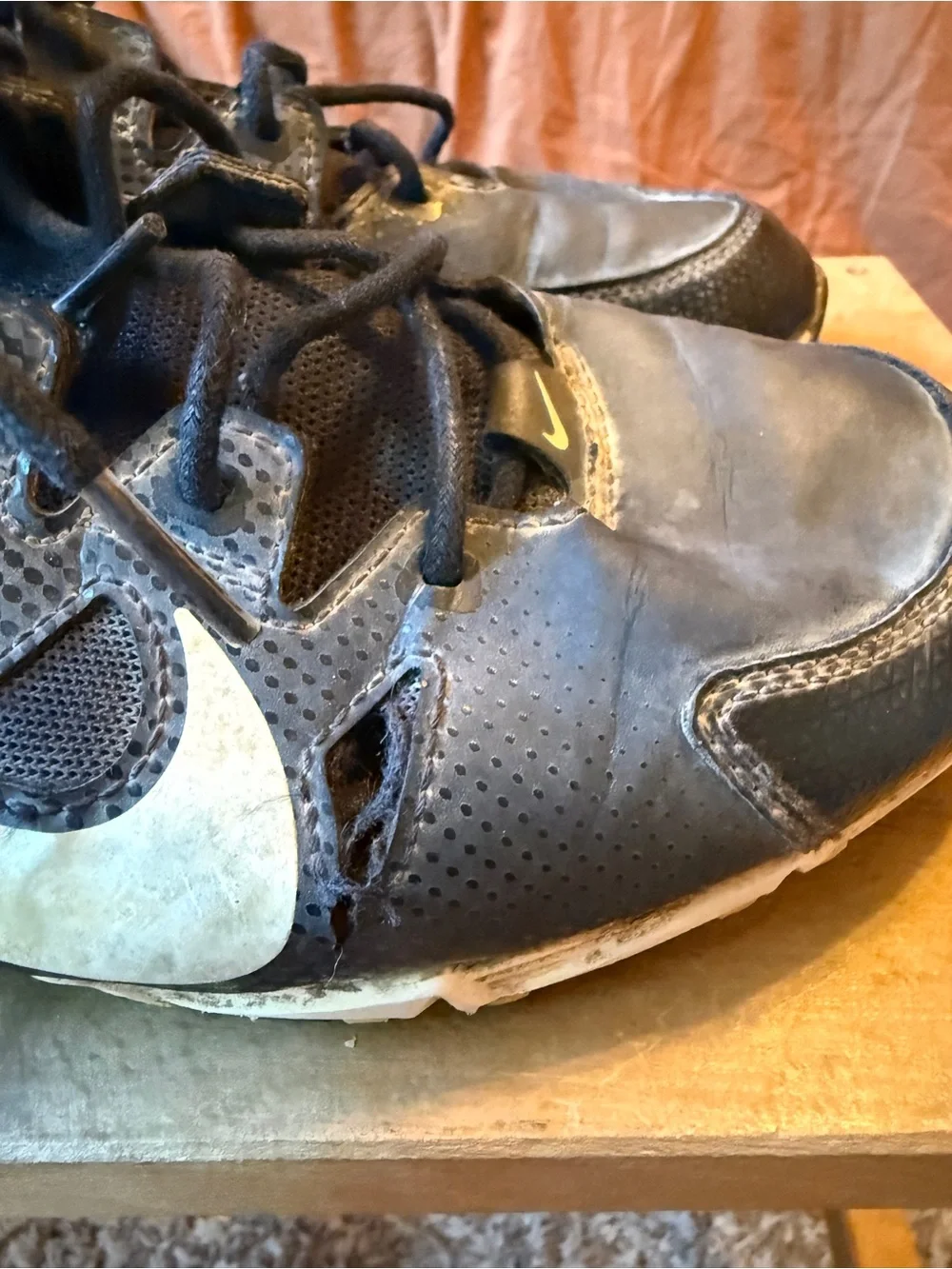 Nike Black and White Athletic Cleats